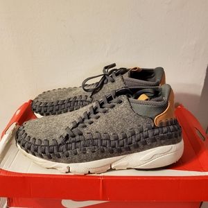 nike dark grey air force footscape woven chukka se